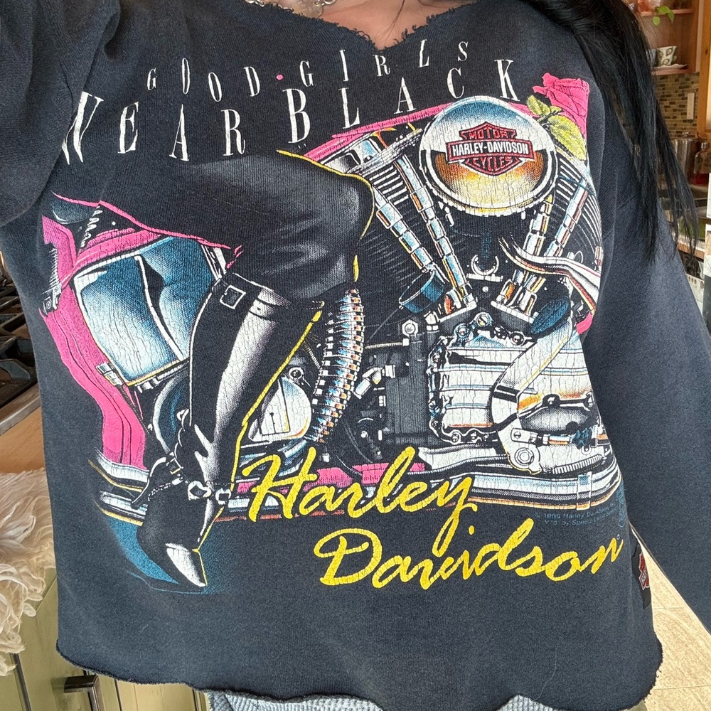 Rare vintage 1989 Harley Davidson crewneck - Picture 1 of 10